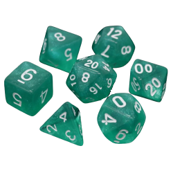 Poly Dice Set for RPGs (Hakuro/White) Dice