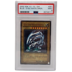 Blue-Eyes White Dragon Starter Deck Kaiba #001 PSA 9 Now In Stock