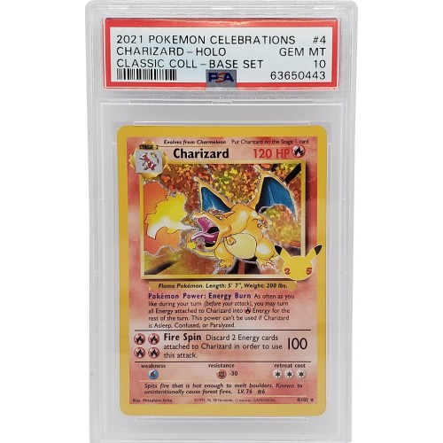 Charizard Celebrations Classic Collection #4 PSA 10