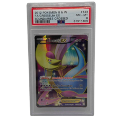 Cresselia EX Boundaries Crossed #143 PSA 8