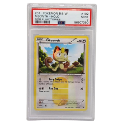 Meowth Noble Victories #102 PSA 9 Now In Stock