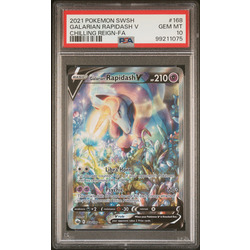 Galarian Rapidash V Chilling Reign #168 PSA 10