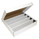 Cardboard Storage Box 19" x 16-3/8" x 4" (Holds 5000 Cards)