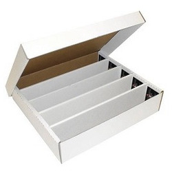 Cardboard Storage Box 19" x 16-3/8" x 4" (Holds 5000 Cards)