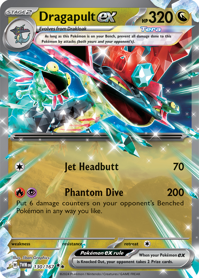 Dragapult ex card from the Pokemon Trading Card Game